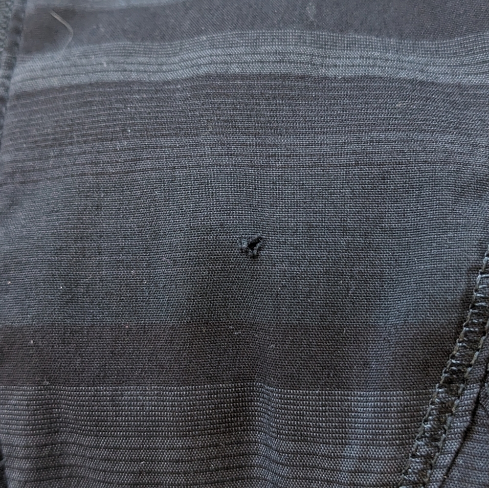 Lululemon Rare Run Hustle Black Jacket Micro Reflective Strip Hood Size 4 - Picture 12 of 16